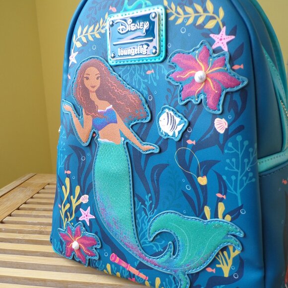 Loungefly Disney Little Mermaid Live Action Mini Backpack - Picture 2 of 12
